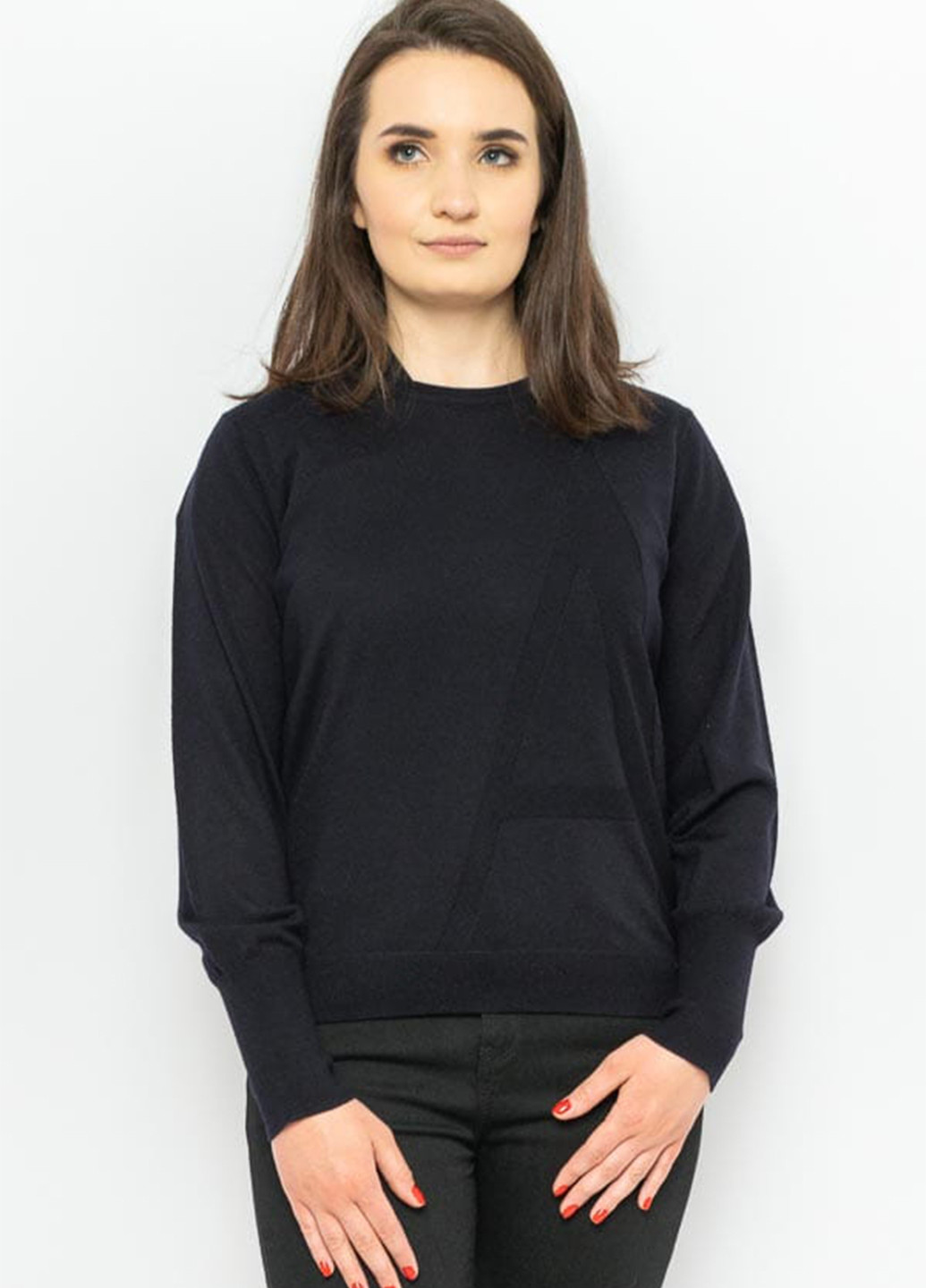 Черный демисезонный свитер пуловер Armani Exchange