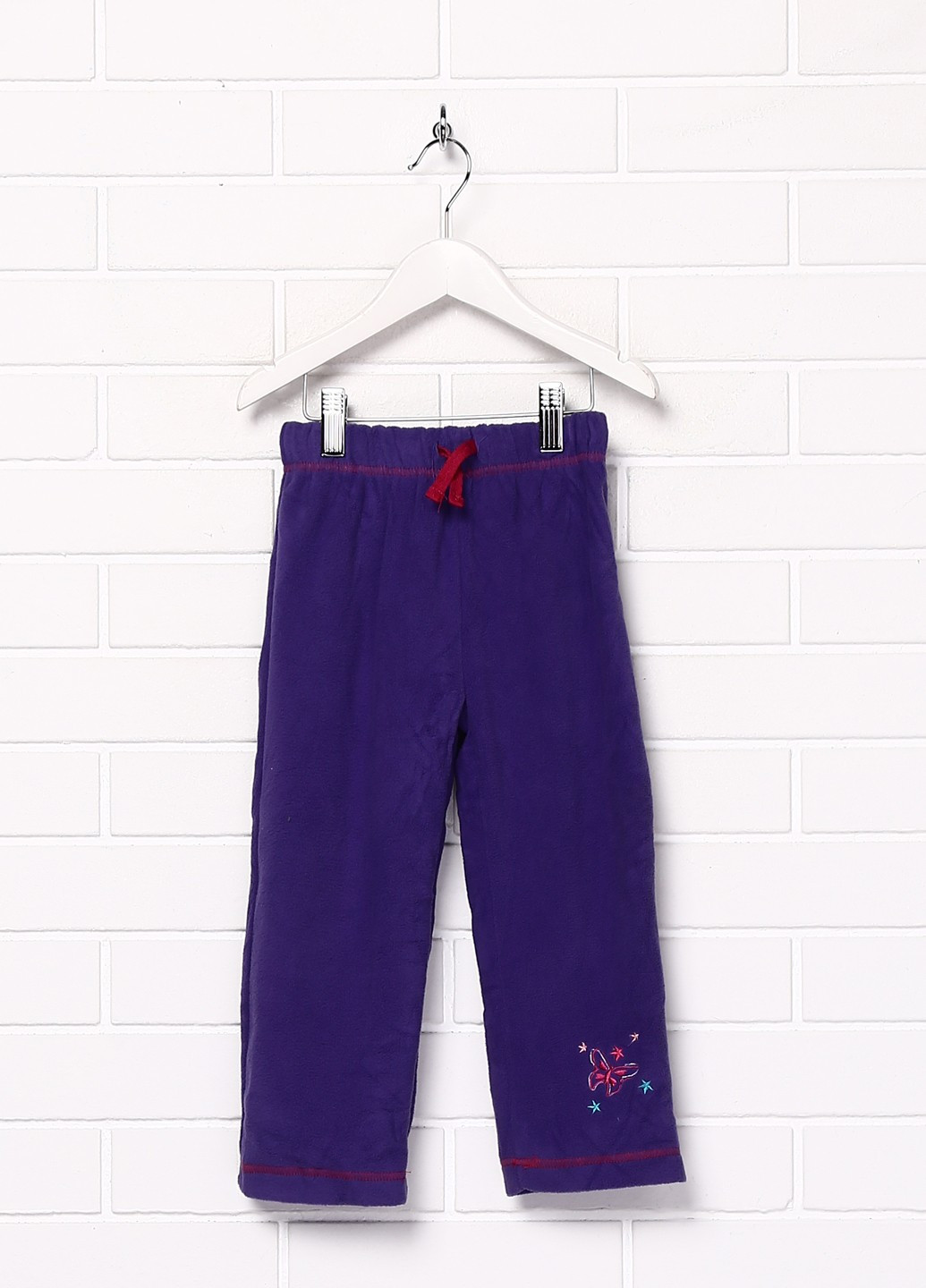 Фиолетовые кэжуал демисезонные прямые брюки Lupilu