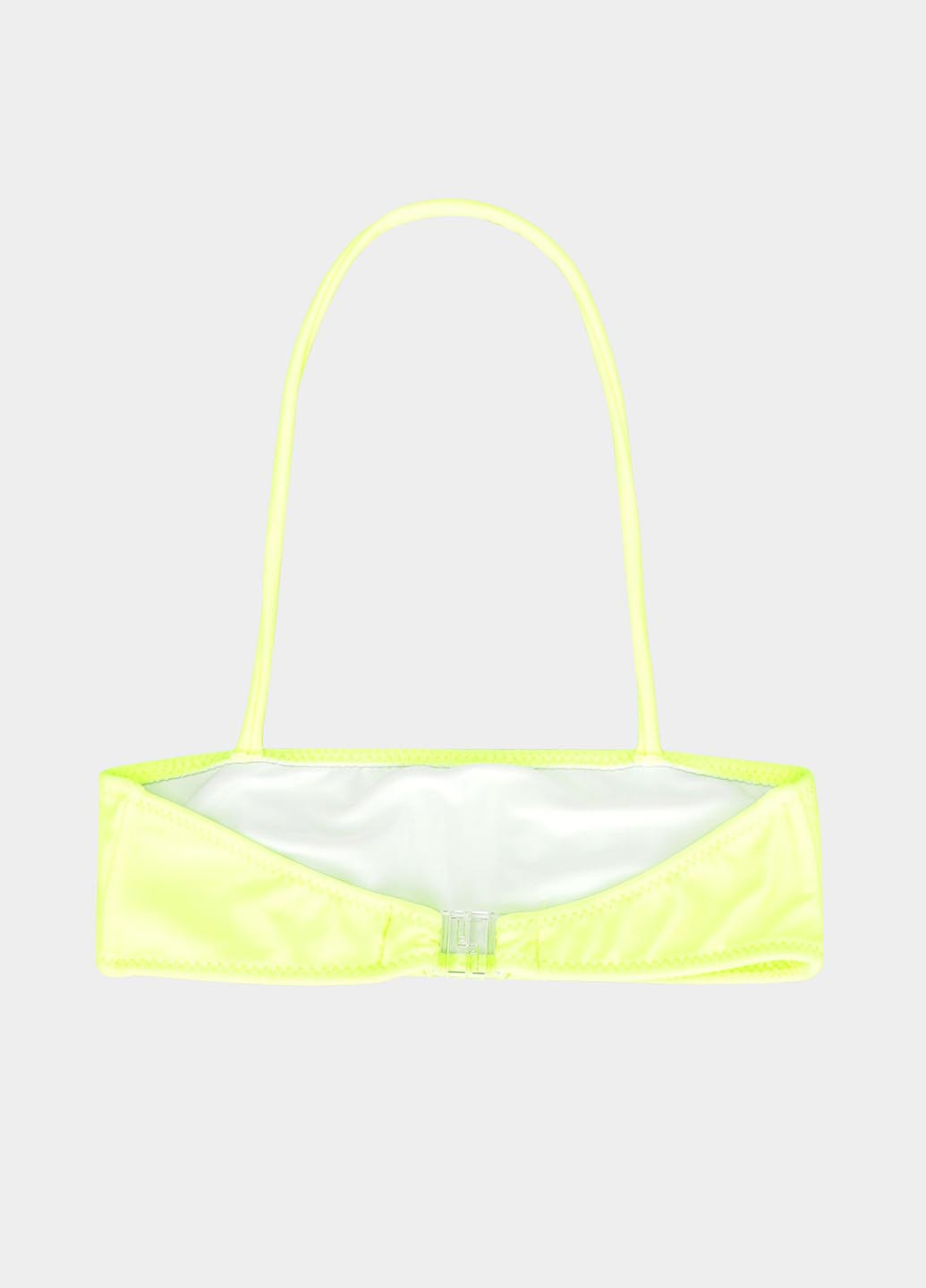 Желтый летний купальник (лиф, трусики) бандо, раздельный Piazza Italia