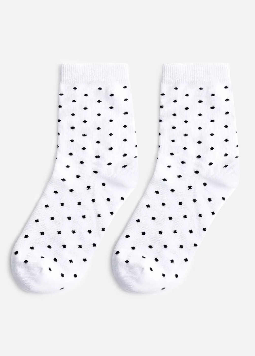 Білі шкарпетки H&M горошок (322102101)