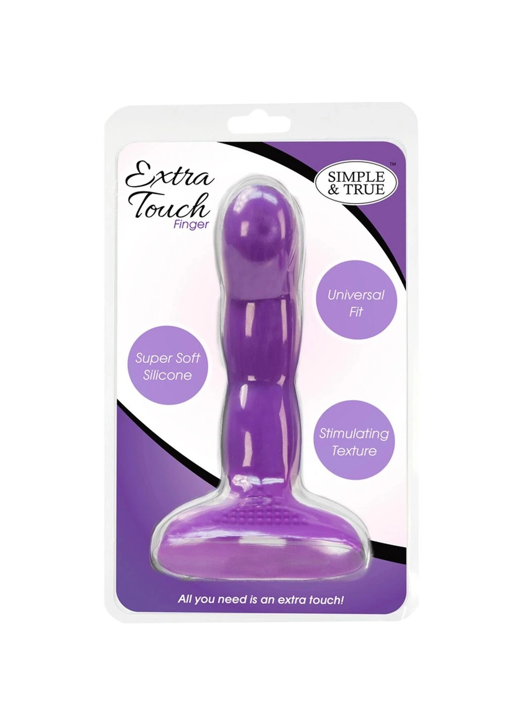 Насадка на палец Simple&True Extra Touch Finger Dong Purple PowerBullet (254885406)