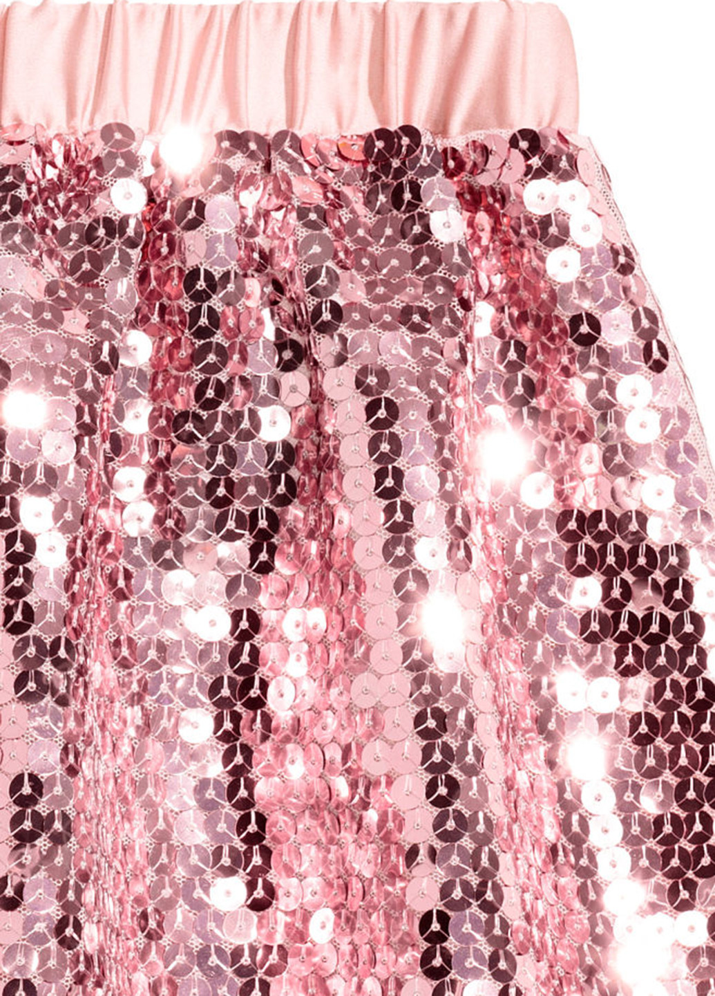 Спідниця H&M однотонна рожева кежуал