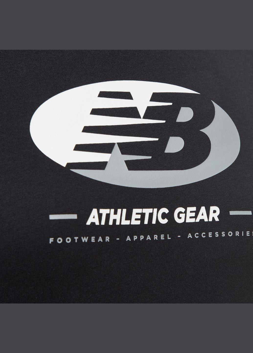 Чорна демісезонна футболка yt31517bk New Balance Essentials Reimagined Graphic