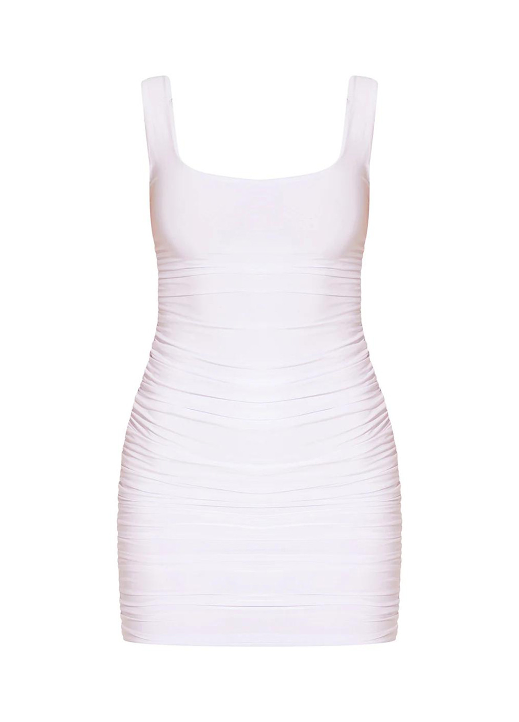 Білий коктейльна сукня сукня-майка PrettyLittleThing однотонна