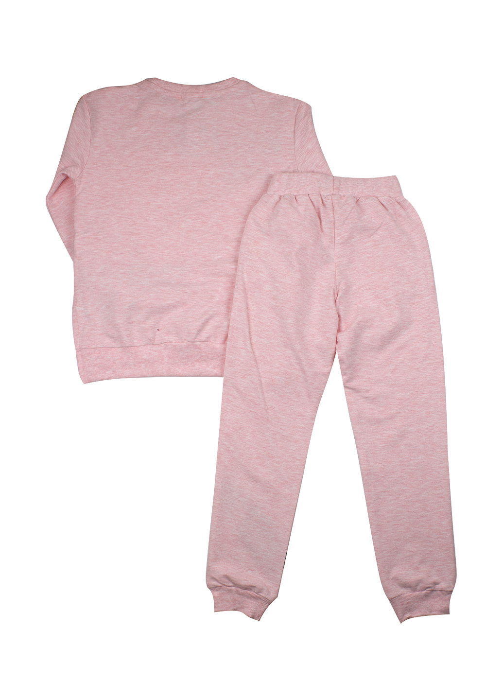 Розовый демисезонный костюм (свитшот, брюки) брючный Breeze