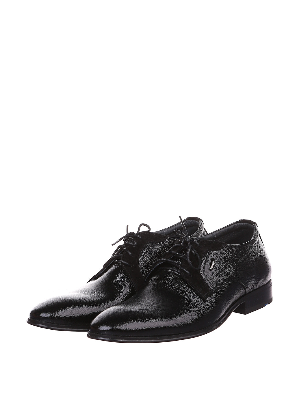 Черные классические туфли Romano Sicari на шнурках