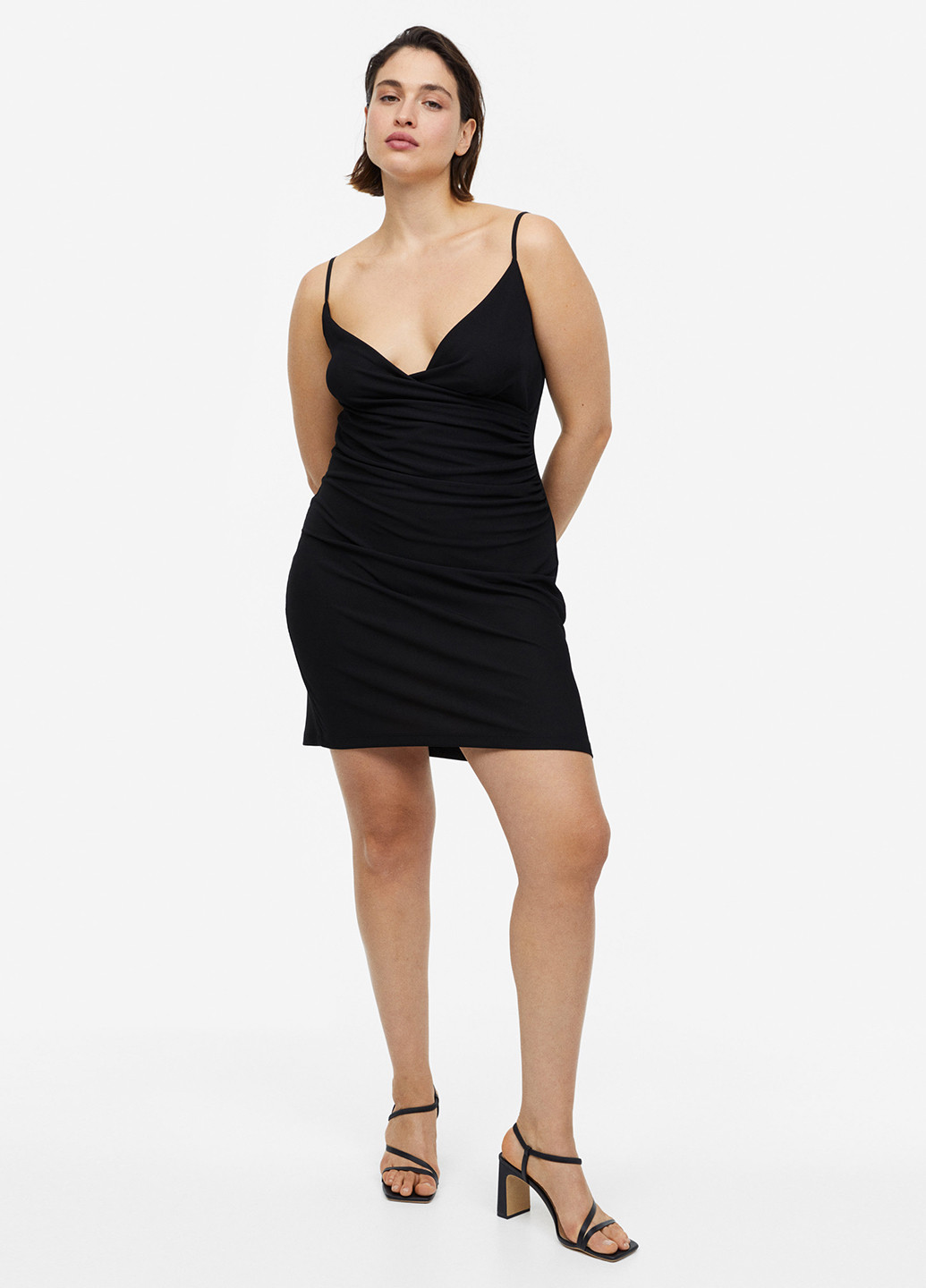 Чорна кежуал сукня а-силует H&M однотонна