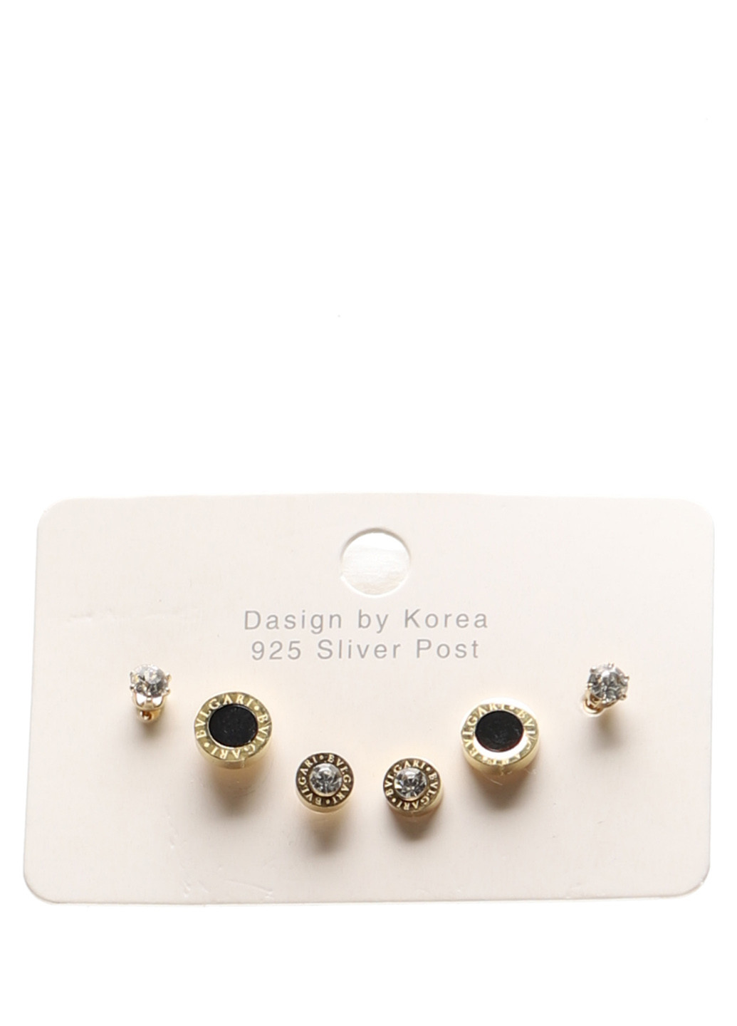 Серьги (3 пары) No Brand (340310465)