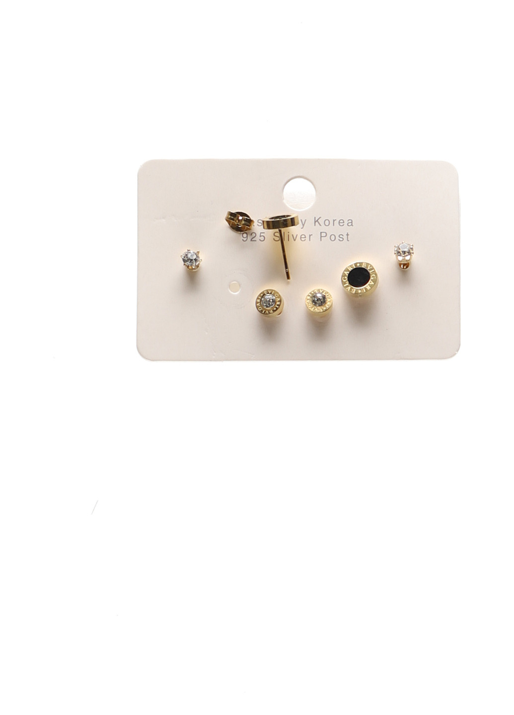 Серьги (3 пары) No Brand (340310465)