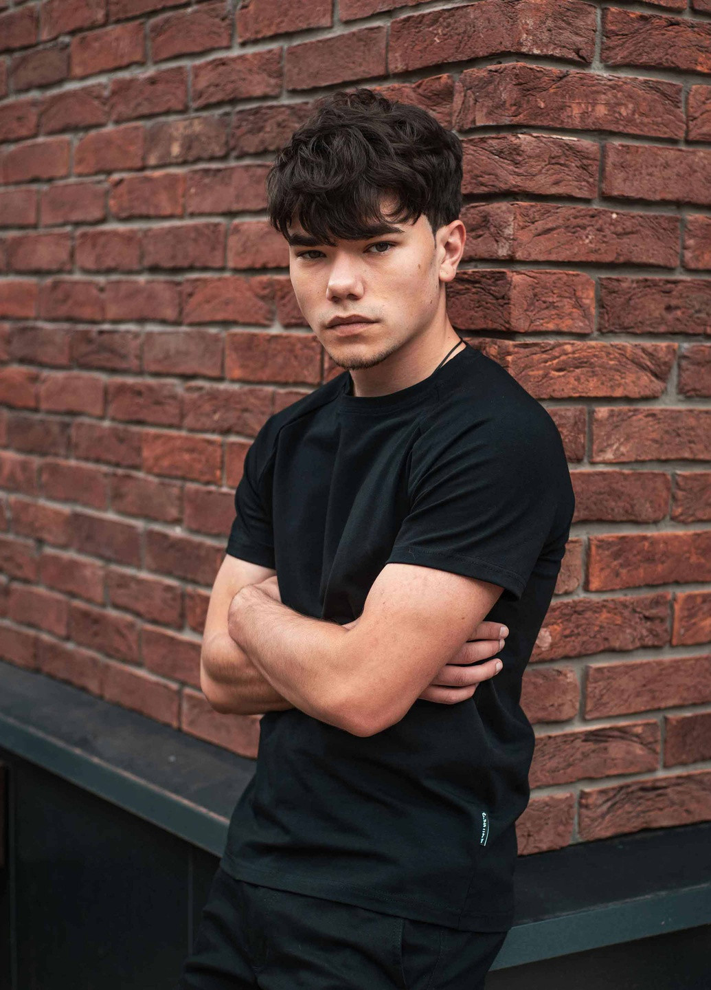 Черная футболка basic черная Custom Wear