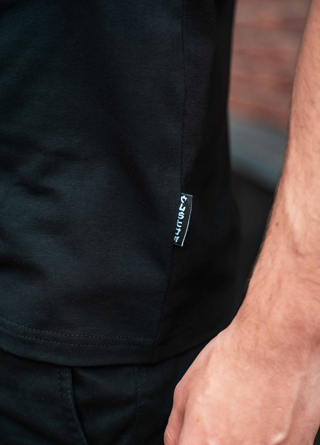 Черная футболка basic черная Custom Wear