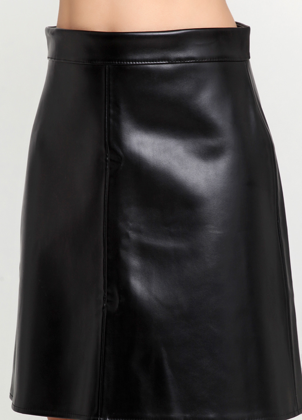 Черная кэжуал однотонная юбка Escena а-силуэта (трапеция)