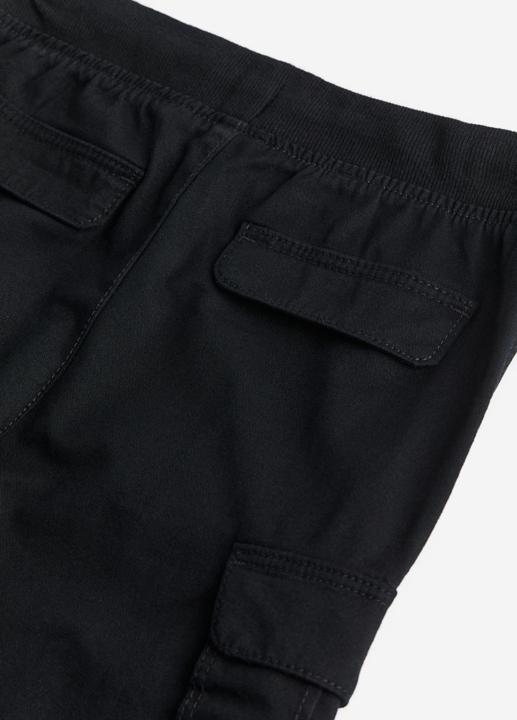 Черные кэжуал демисезонные брюки джоггеры, карго H&M