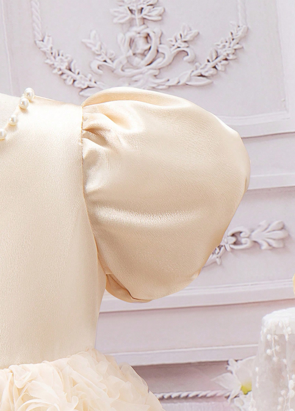 Кремовое платье SHEIN (366748265)