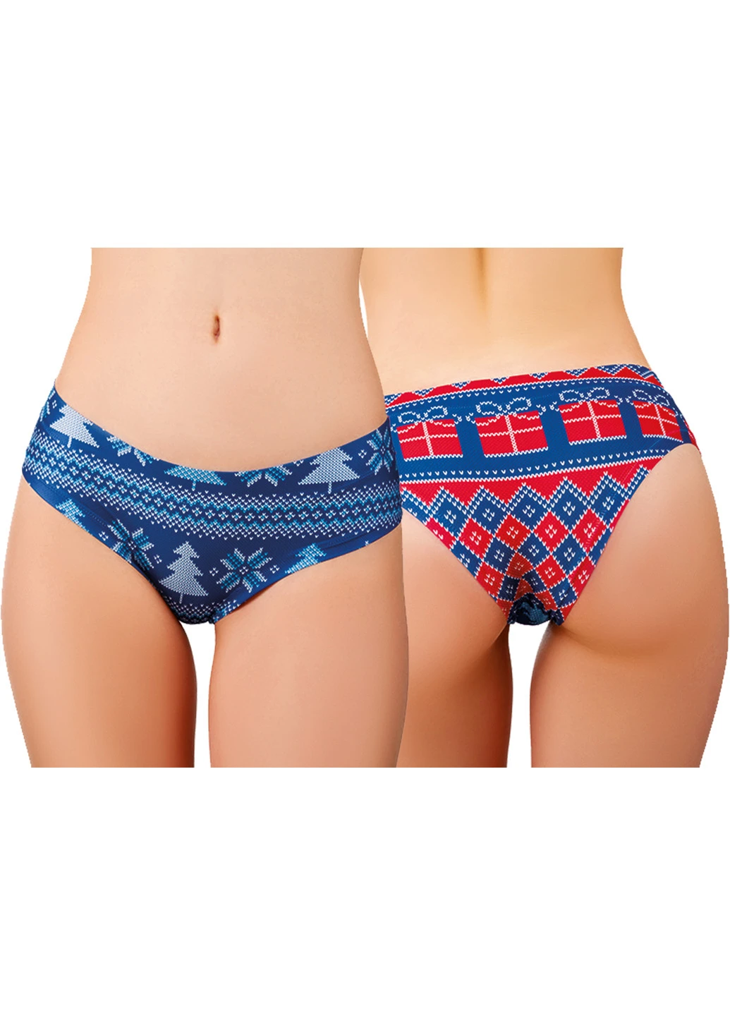 Трусики слип с принтом Classic Winter Pattern DBA-25 MeMeMe (251826832)