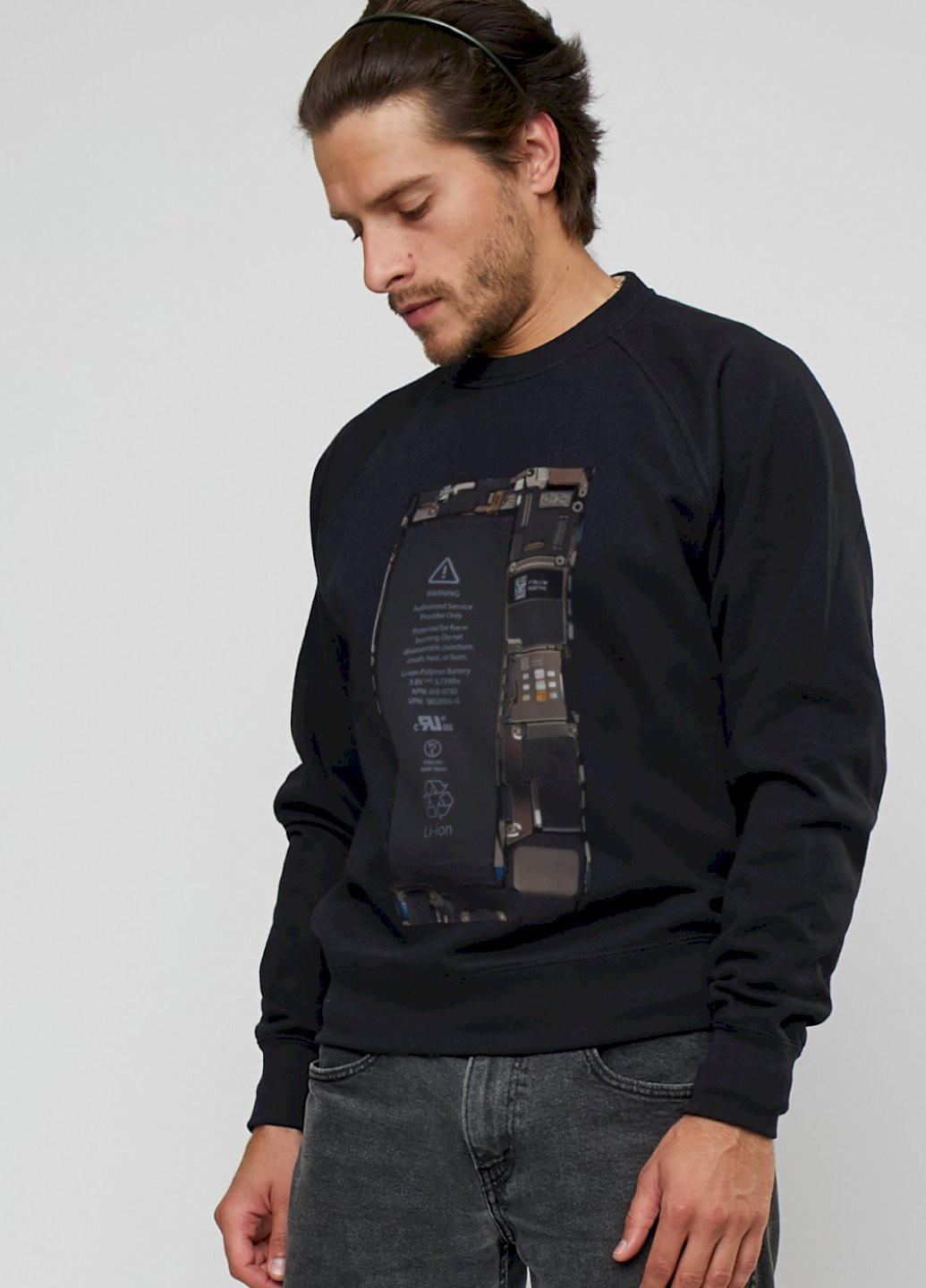 Чорний світшот YAPPI (198688781)