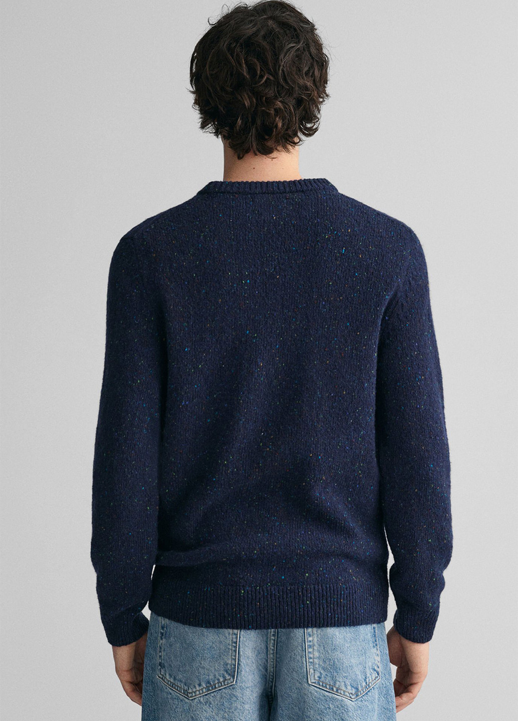 Синий зимний свитер джемпер Gant