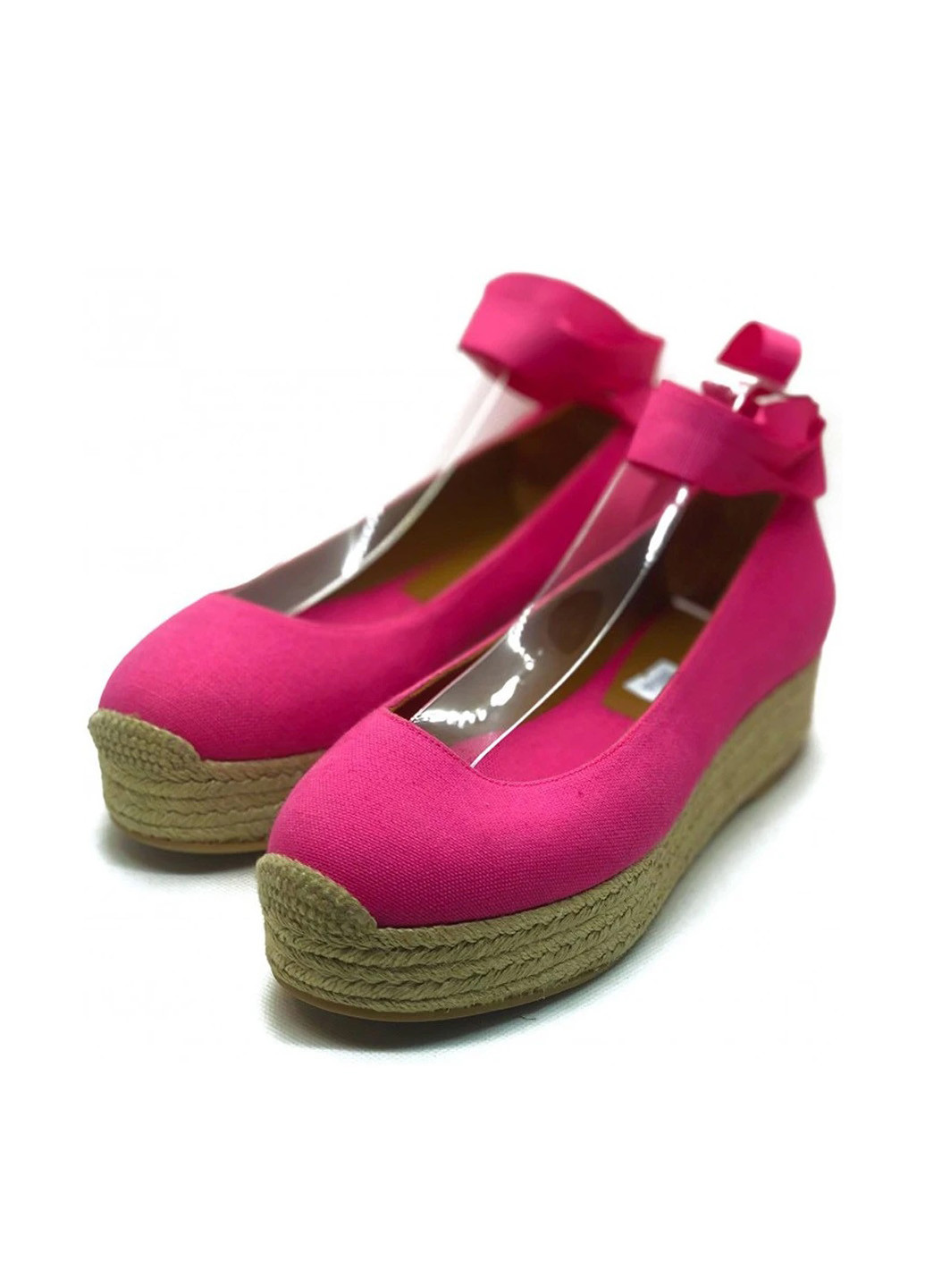 Малиновые эспадрильи Ralph Lauren однотонный джут, завязки (298550438)