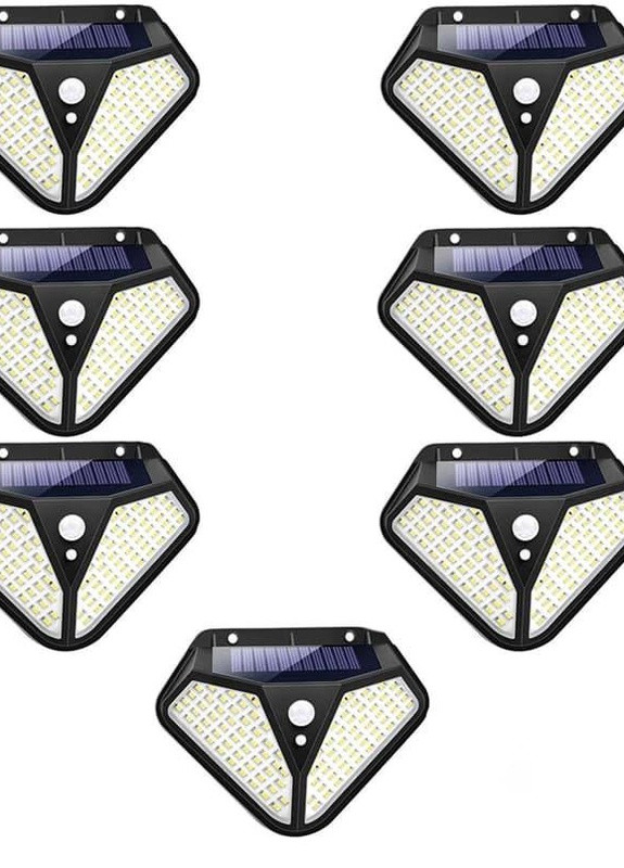 Комплект фонарь уличный 7 шт светодиодный 102 Led Solar (236127136)