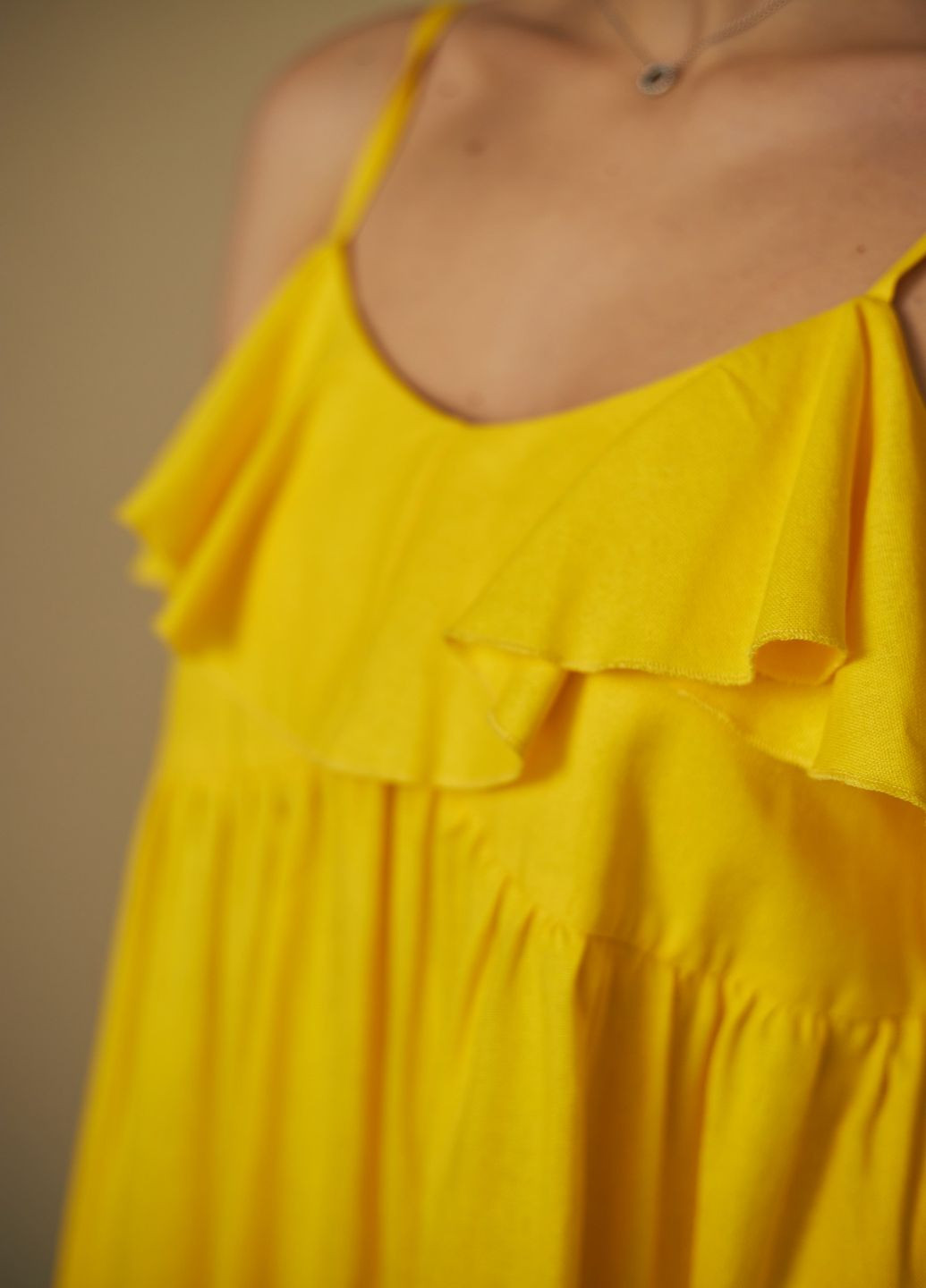 Жовтий кежуал сукня MaCo exclusive однотонна