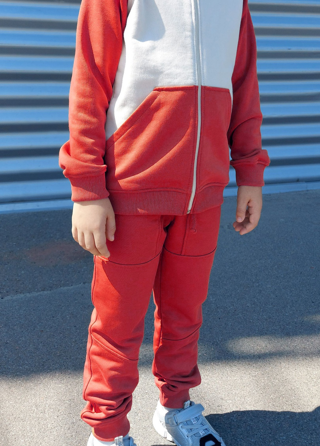 Красный демисезонный спортивный костюм ZM