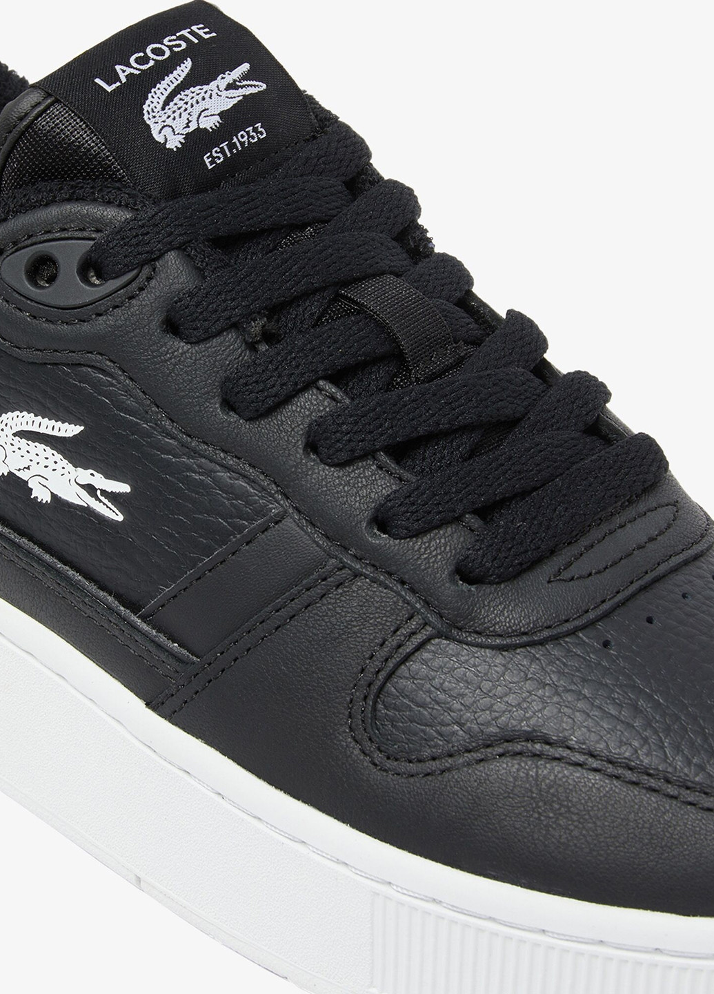 Кроссовки Lacoste T-CLIP PLATFORM чёрные демисезоны (329148413)