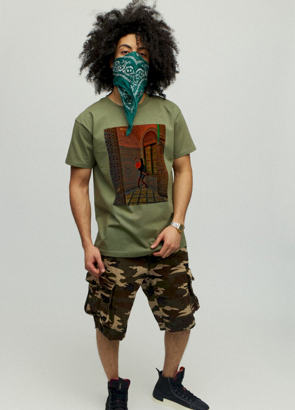 Хакі (оливкова) футболка чоловіча YAPPI