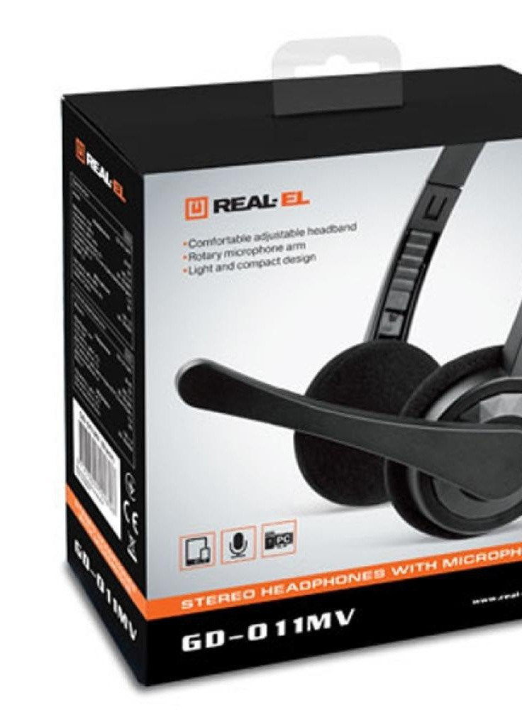 Навушники GD-011MV Black Real-El (207376448)