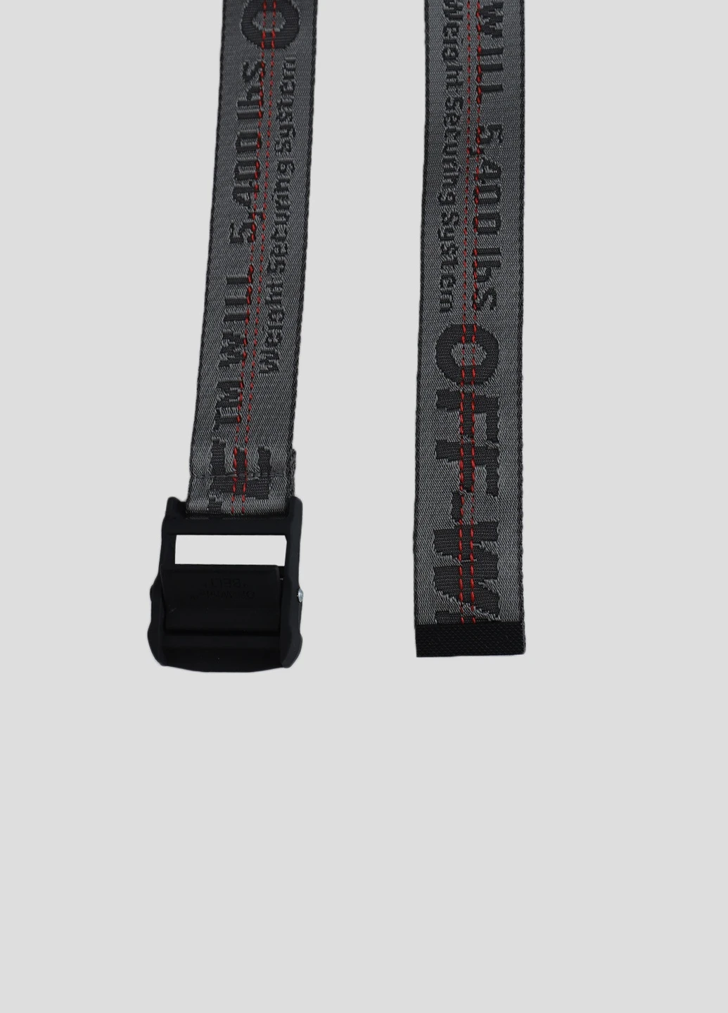 Світло-сірий текстильний ремінь Off-White (228877486)