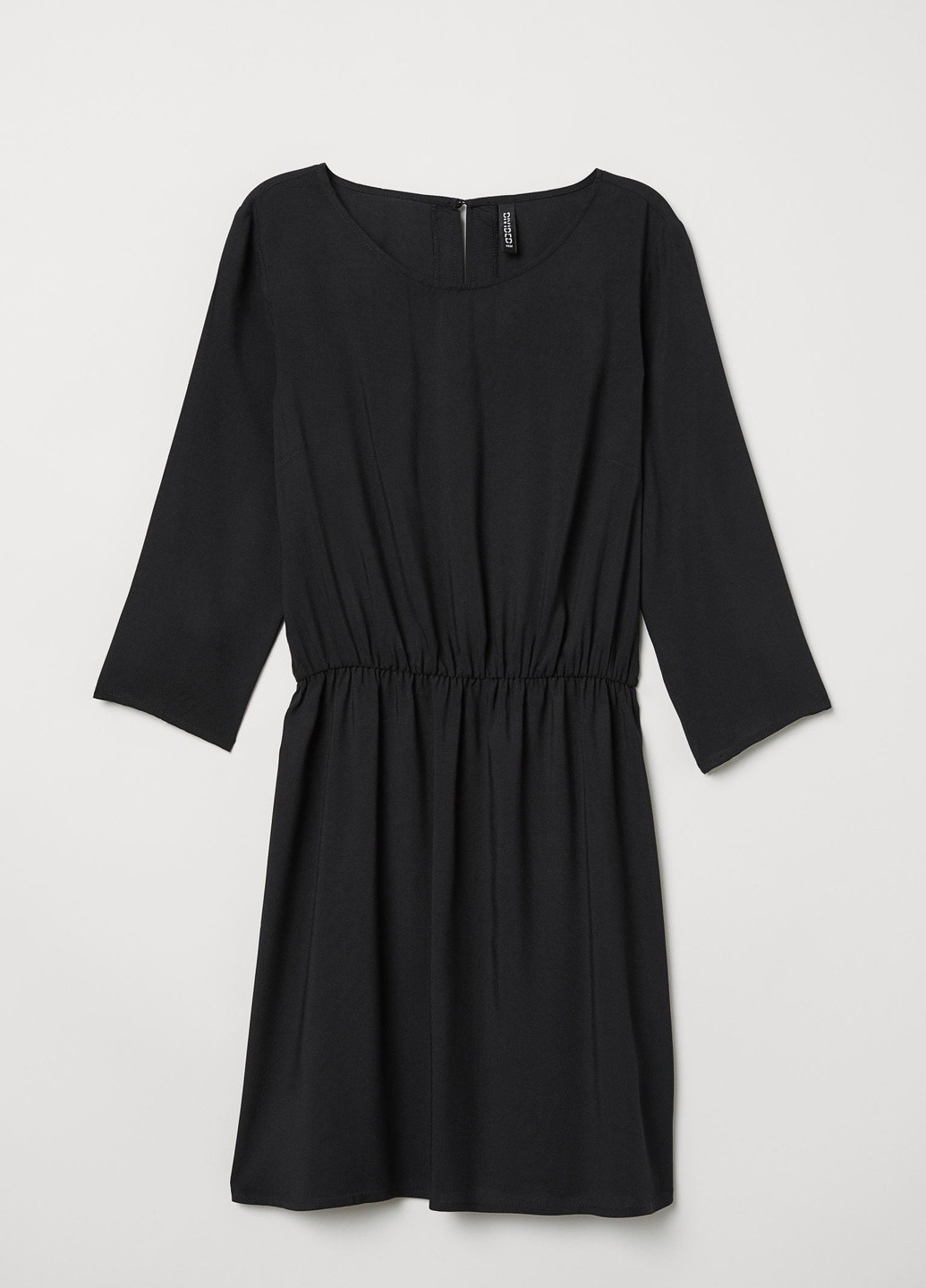 Черное кэжуал платье H&M однотонное