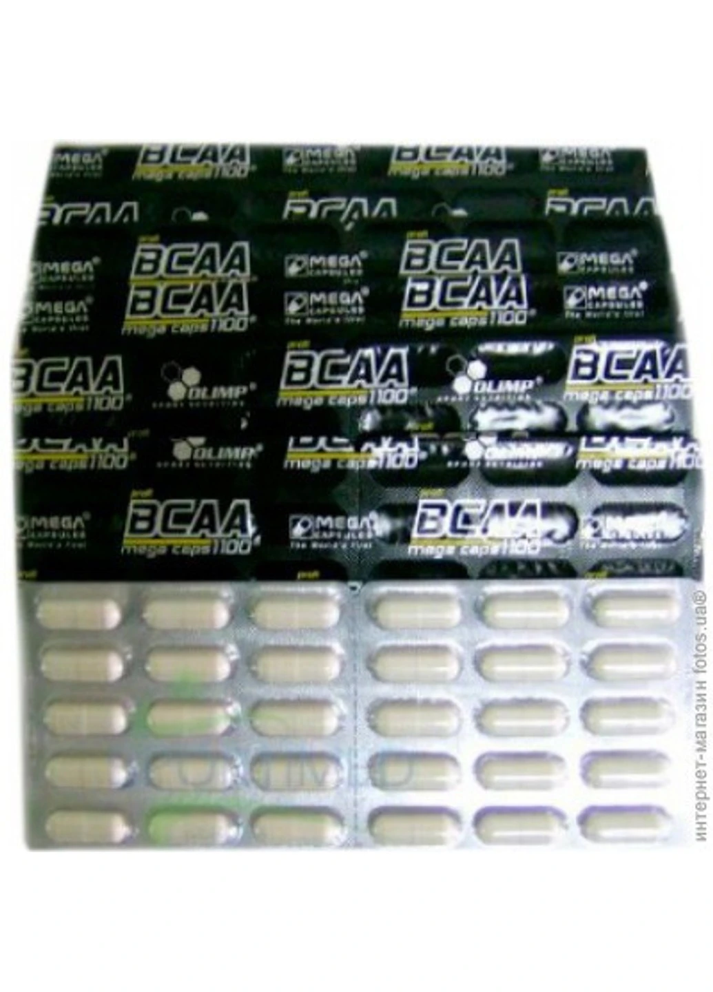 БЦАА BCAA Mega Caps 1100 (300 капсул) олимп мега капс Olimp (255363284)