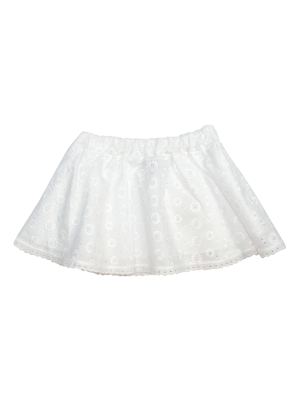 Белая кэжуал однотонная юбка Girandola мини