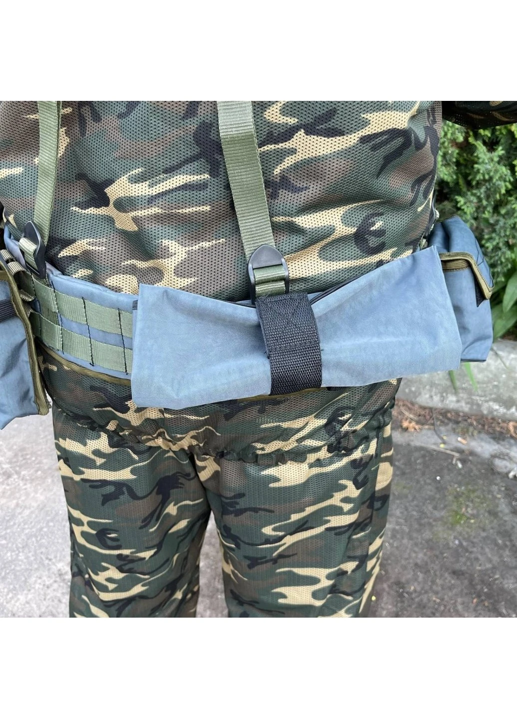 РПС система MOLLE + підсумки 6599 ЗСУ (ЗСУ) Розвантажувальна поясна система сіра Power (254441223)