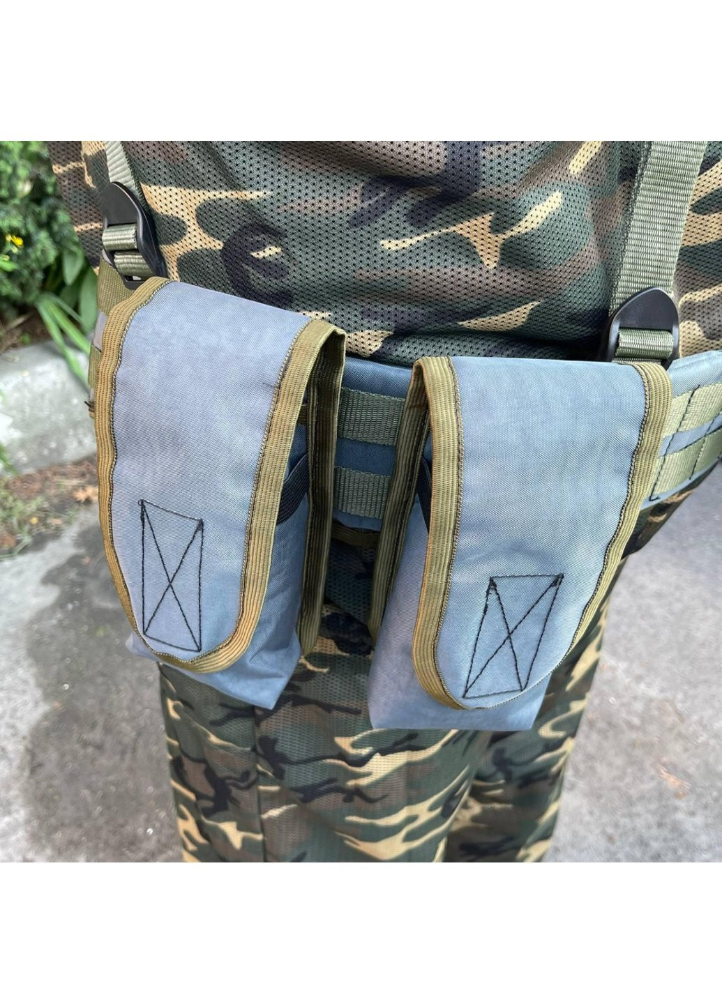 РПС система MOLLE + подсумки 6599 ВСУ (ЗСУ) Разгрузочная поясная система серая Power (254441223)