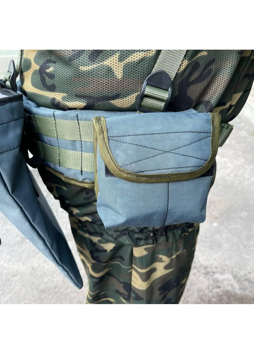 РПС система MOLLE + підсумки 6599 ЗСУ (ЗСУ) Розвантажувальна поясна система сіра Power (254441223)