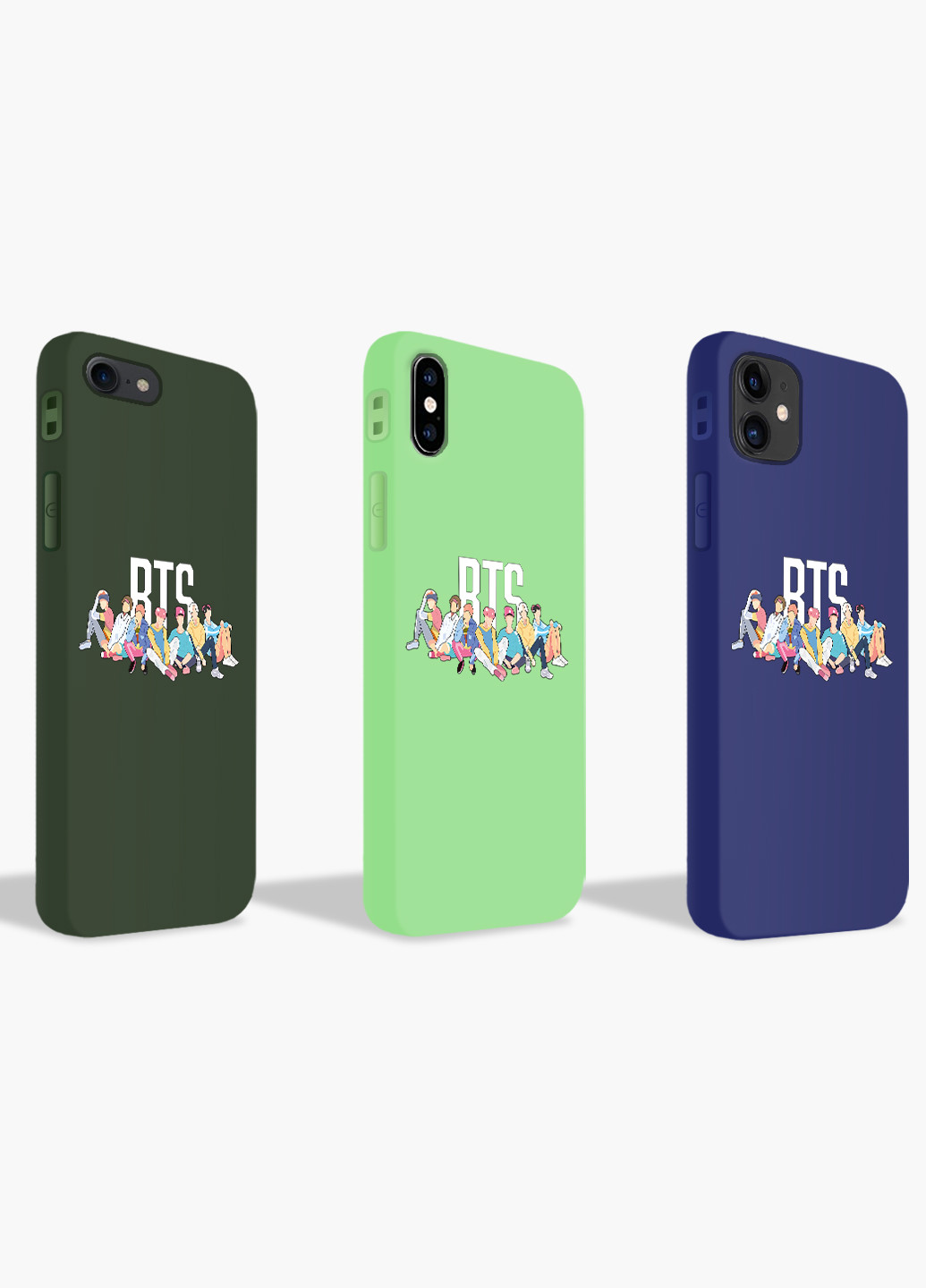 Чехол силиконовый Apple Iphone Xs Max БТС (BTS) (8226-1061) MobiPrint (219331358)