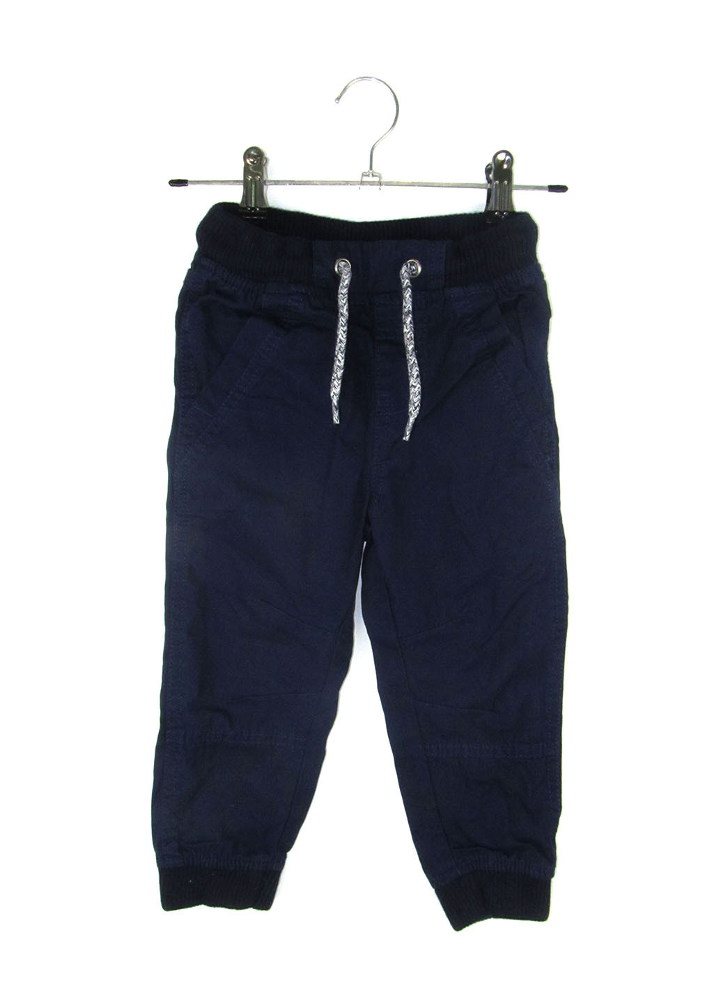 Темно-синие кэжуал демисезонные брюки прямые Lupilu