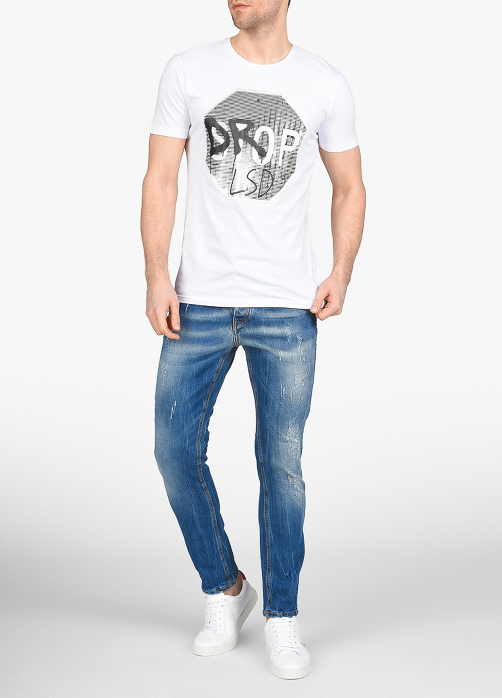 Синие демисезонные джинсы Frankie Morello