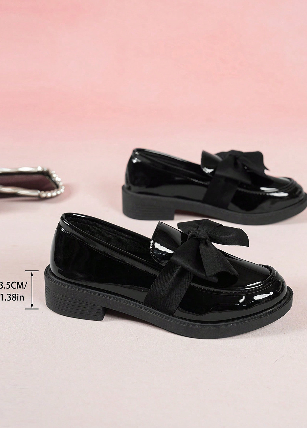 SHEIN Туфлі лофери чорний з штучна шкіра, китай — демісезон (366512271)