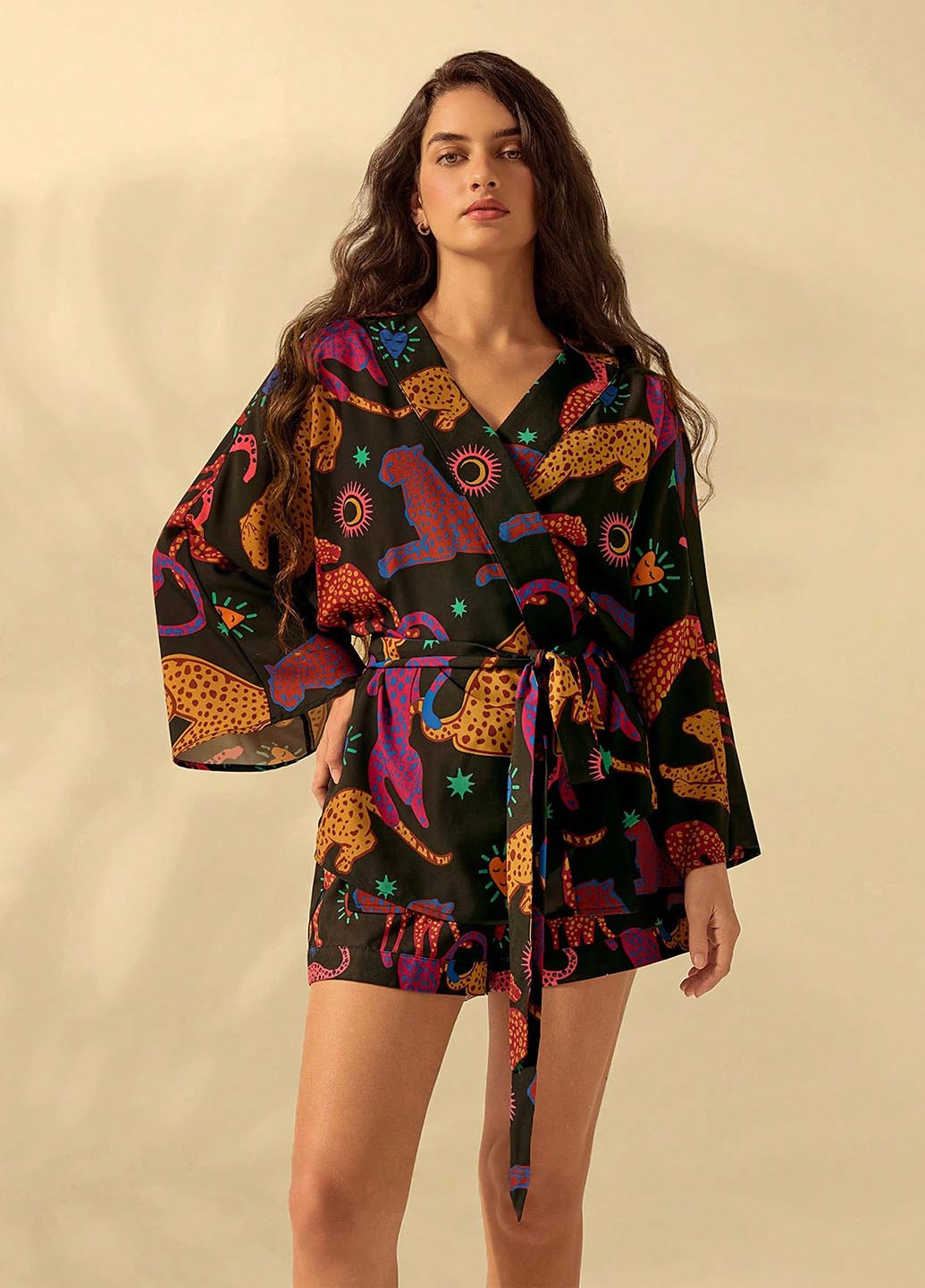 Цветной женский жакет SHEIN с рисунком - летний