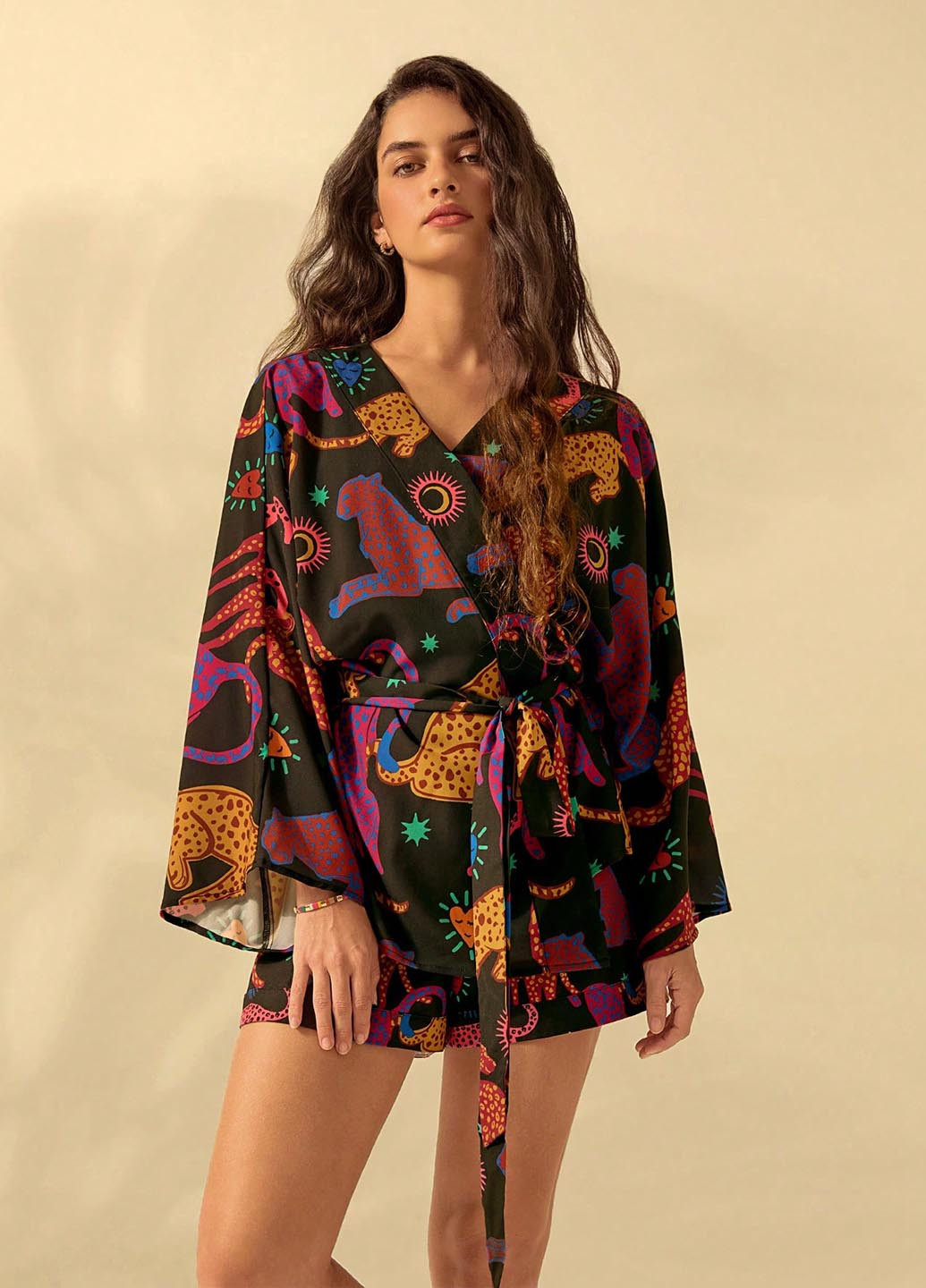 Цветной женский жакет SHEIN с рисунком - летний