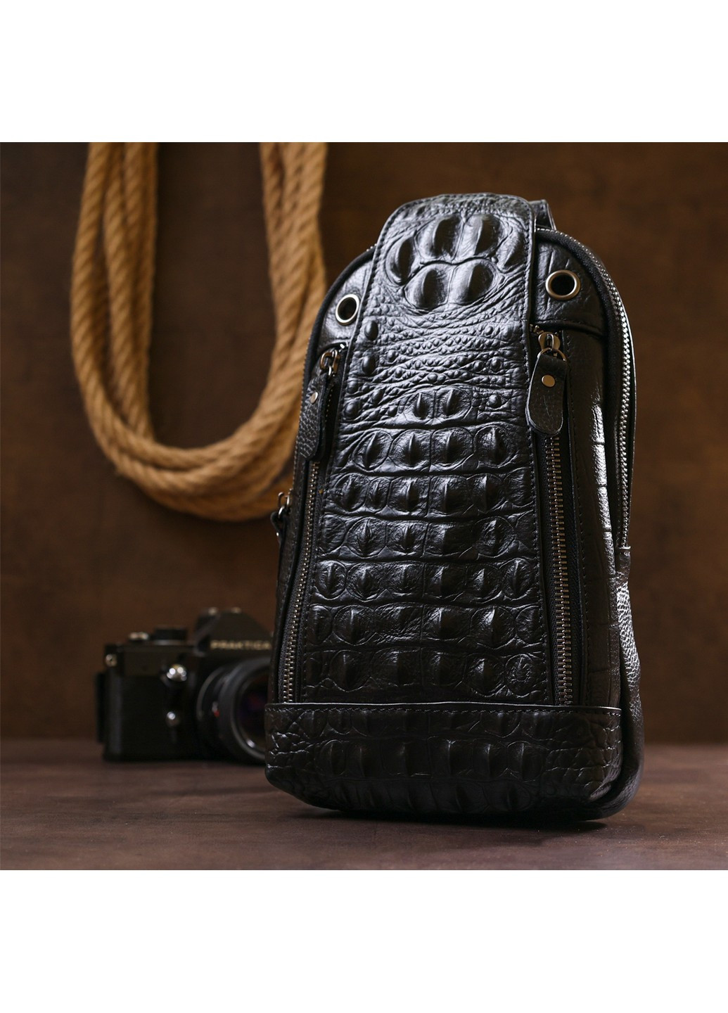 Кожаная сумка через плечо 17х27х7 см Vintage (253660146)