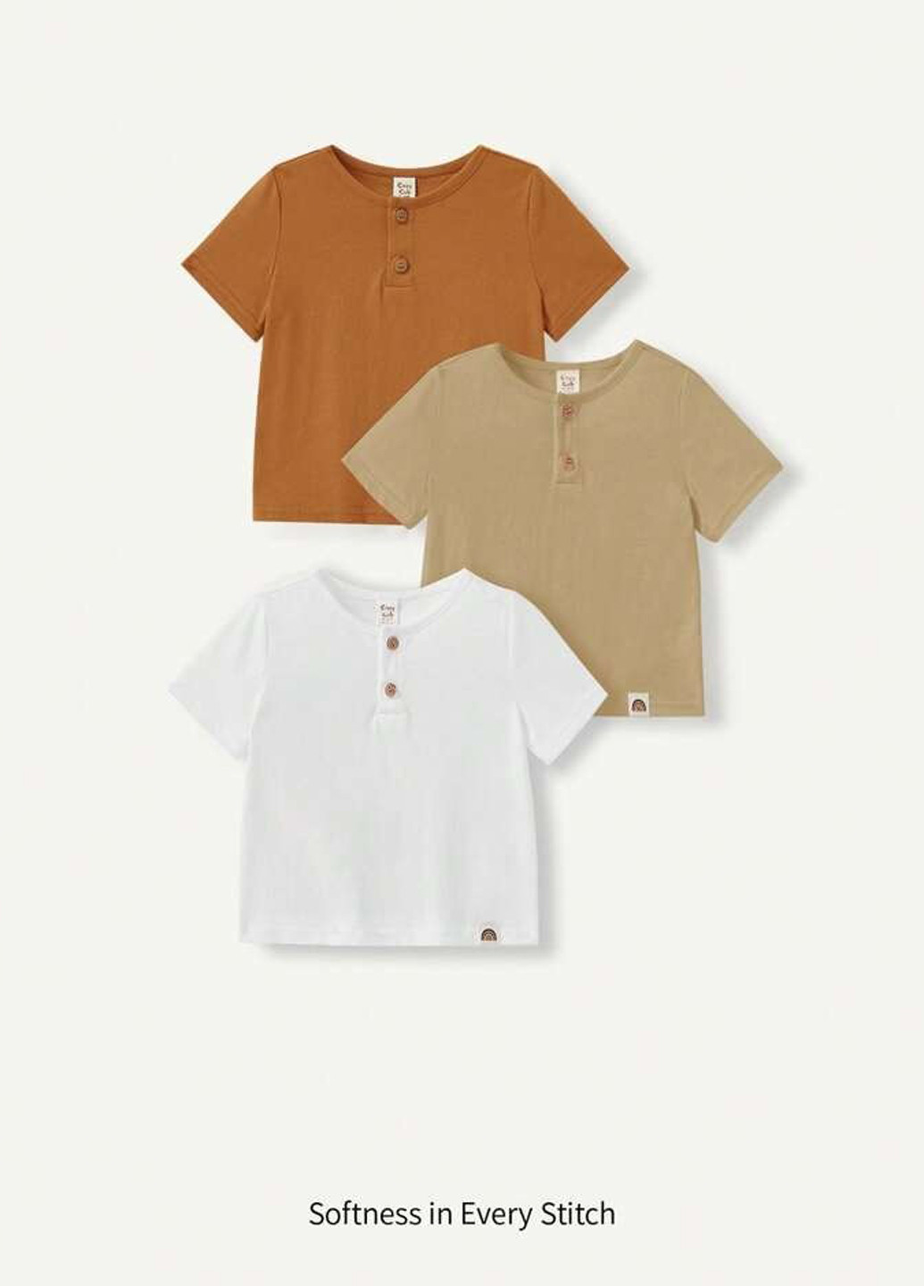 Комбинированная демисезонная футболка (3 шт.) SHEIN