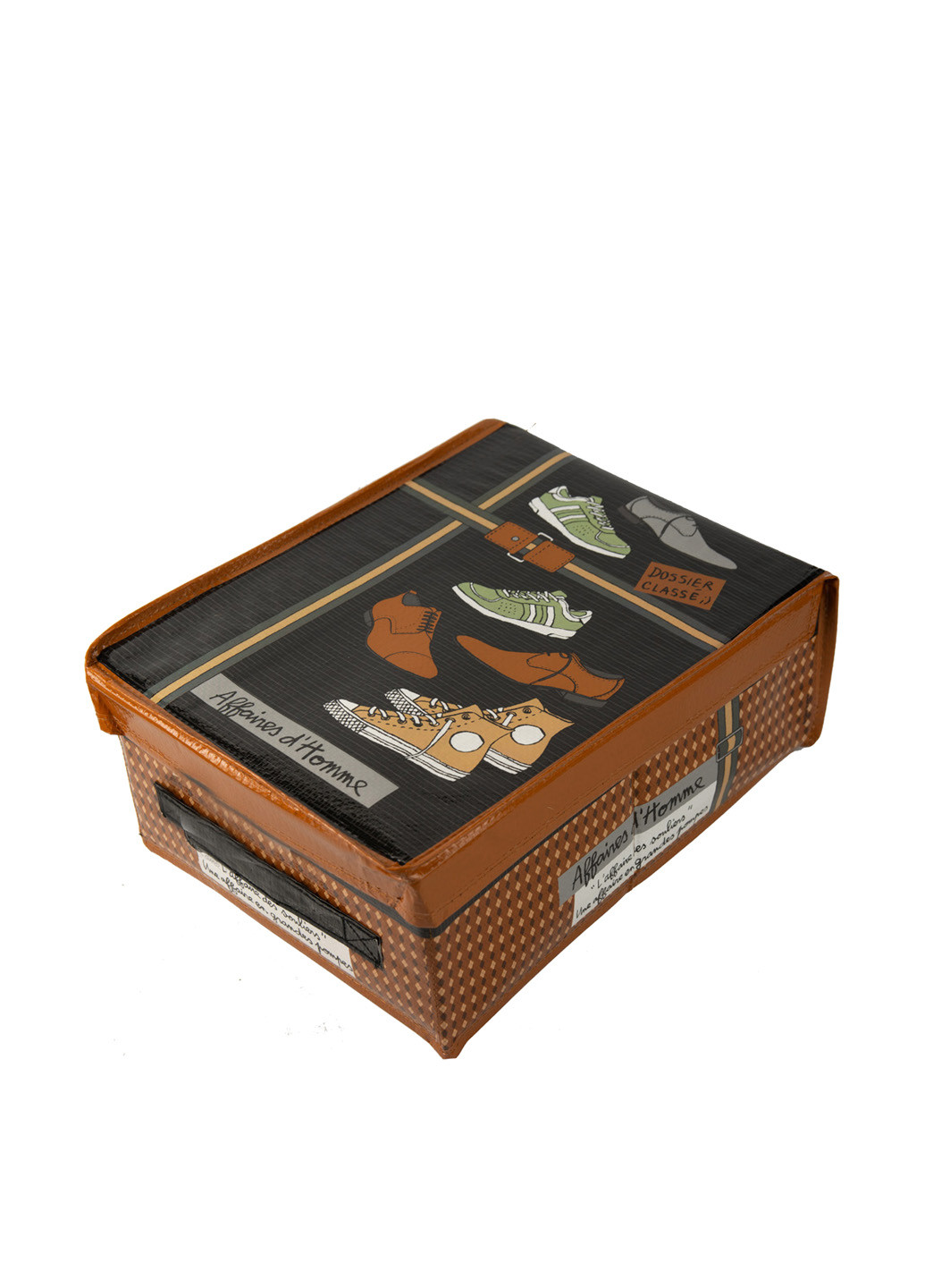Коробка для зберігання речей, 23х13х33 см Coincasa малюнок руда