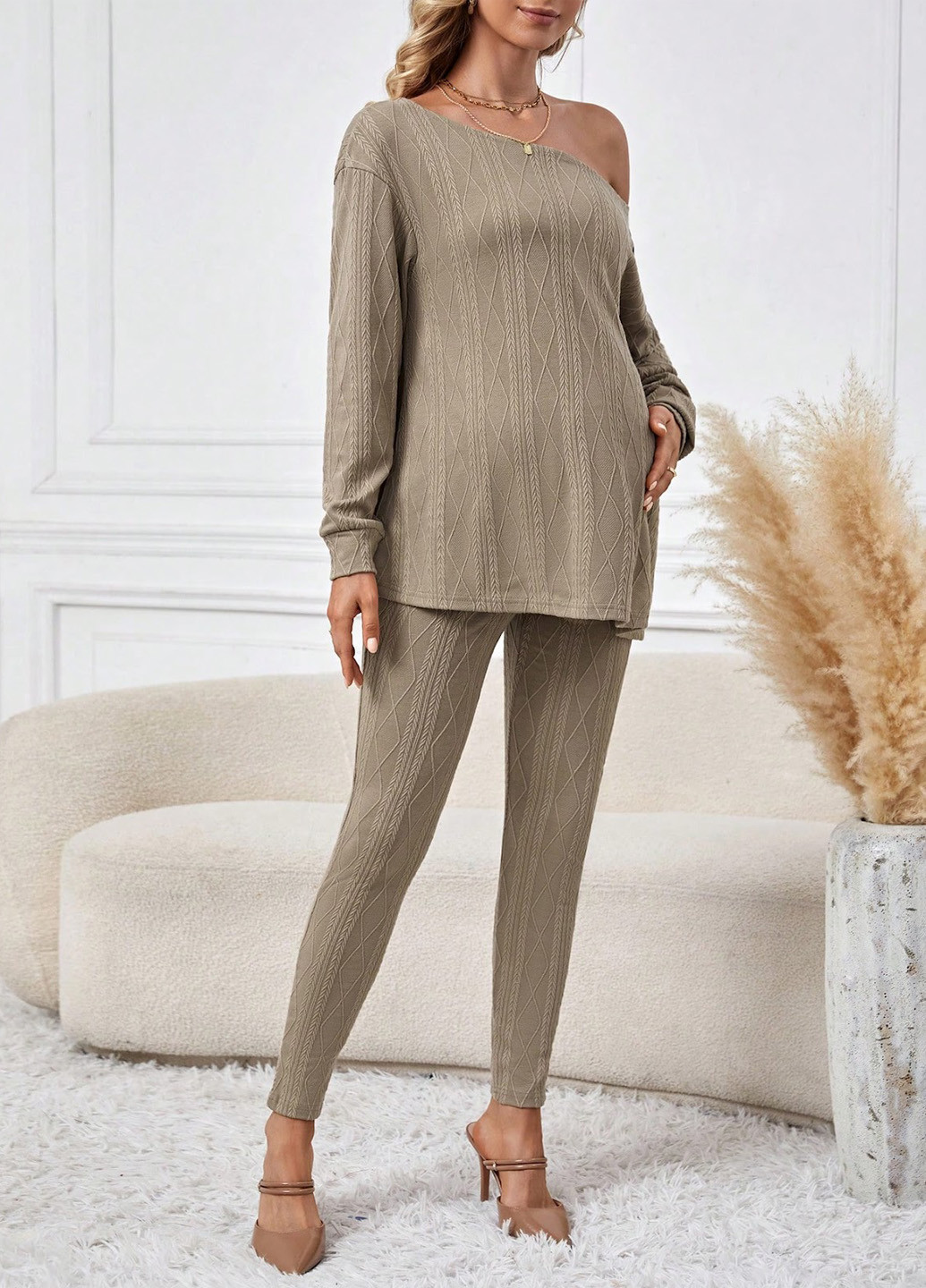 Костюм для вагітних (лонгслів, легінси) SHEIN (330764032)