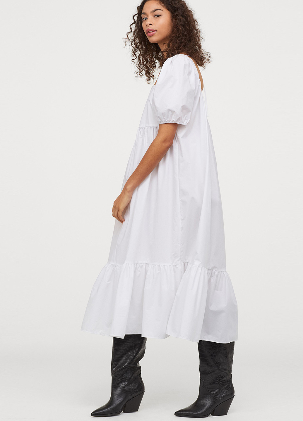 Білий кежуал сукня бебі долл H&M