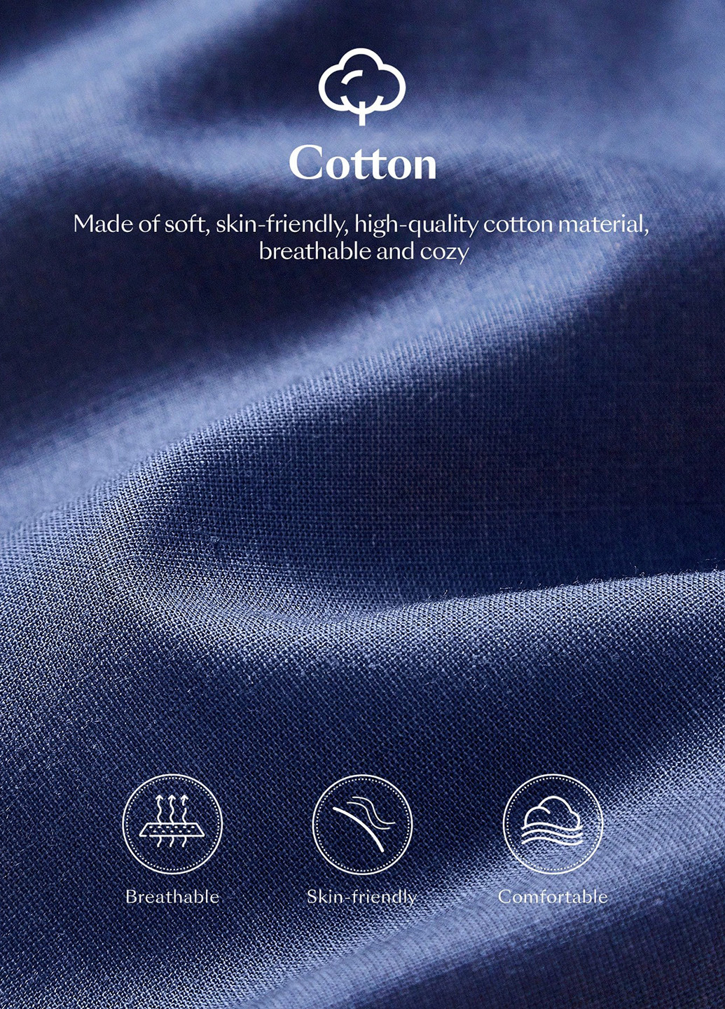 Індиго кежуал сукня сукня-сорочка SHEIN однотонна