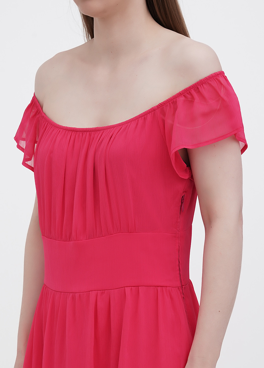 Рожева кежуал сукня з відкритими плечима Orsay однотонна