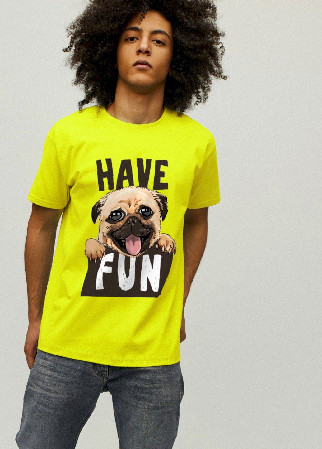 Желтая футболка мужская YAPPI