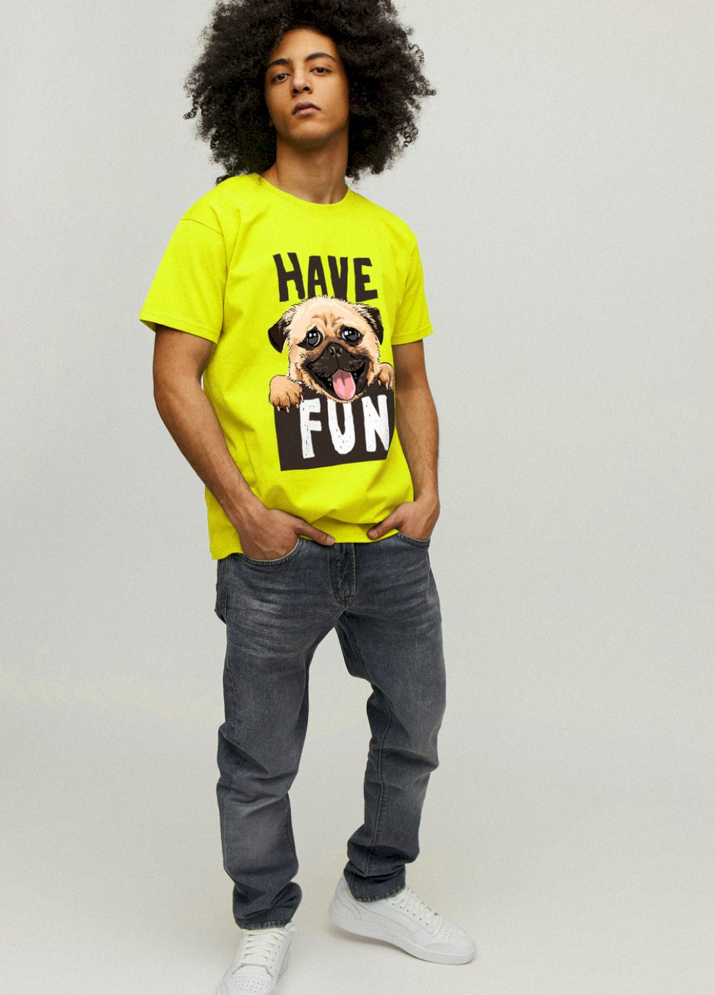 Желтая футболка мужская YAPPI